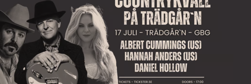 COUNTRYKVÄLL PÅ TRÄDGÅR'N - 17 JULI