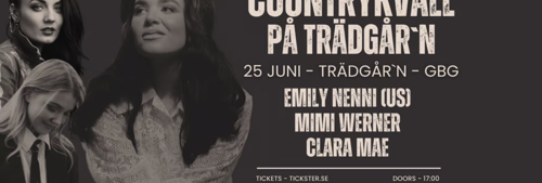 COUNTRYKVÄLL PÅ TRÄDGÅR'N - 25 JUNI