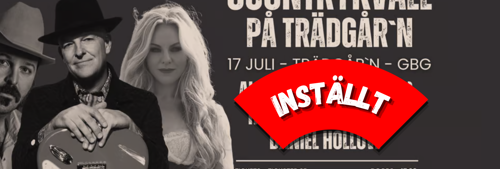 INSTÄLLT (Countrykväll 17 juli)