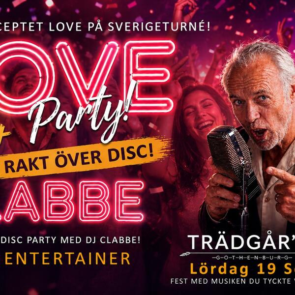 LOVE 50+ PARTY PÅ TRÄDGÅR'N
