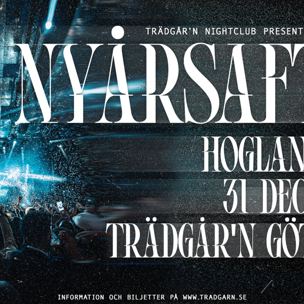 NYÅRSAFTON - 31 DECEMBER - TRÄDGÅR´N